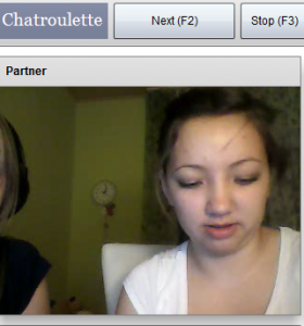Girls having fun with Chatroulette